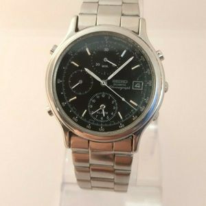 Seiko 7T32-6A5A Quartz Alarm Chronograph Wristwatch | WatchCharts