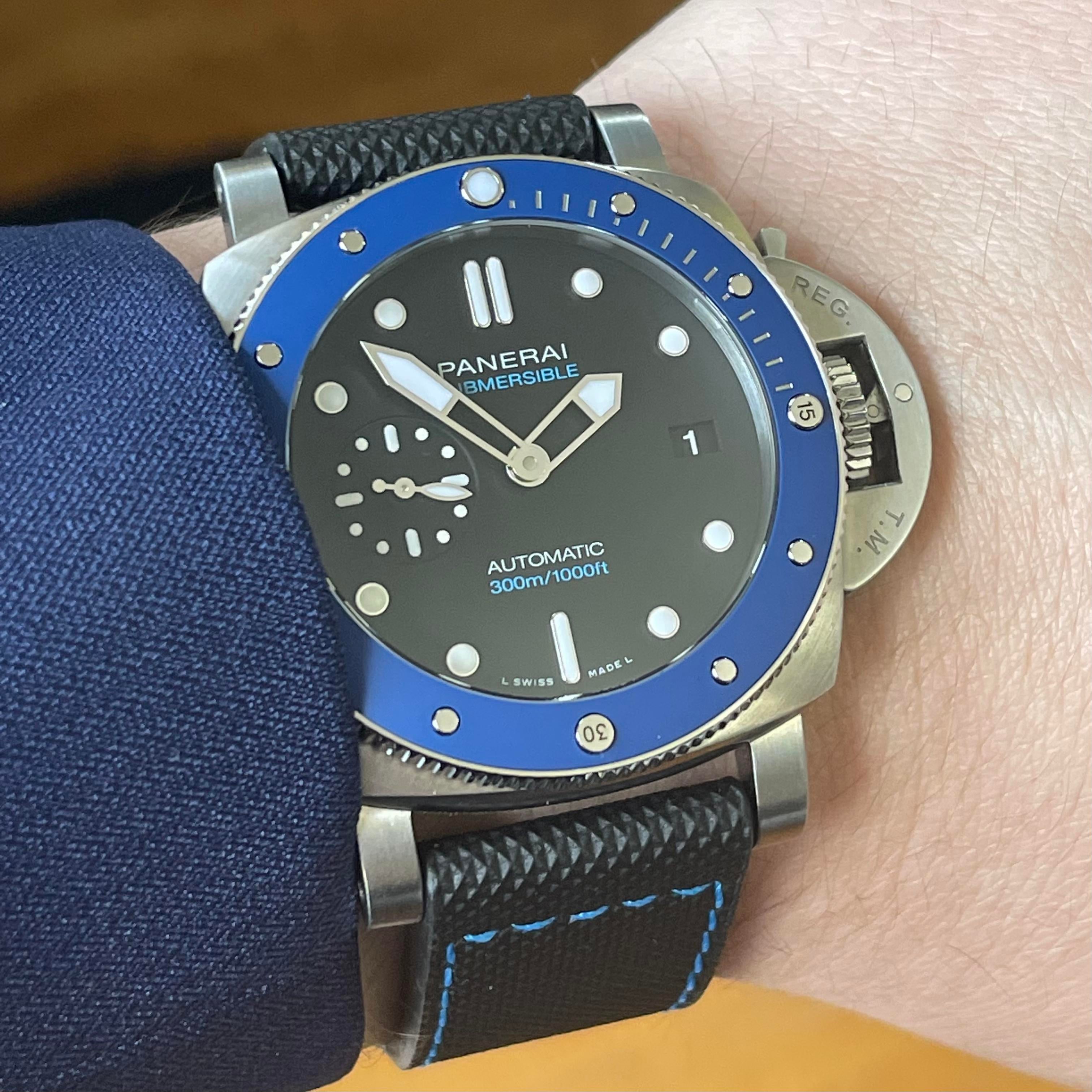 WTS Panerai 1209 Submersible Azzurro Mint Full Set 42mm PAM01209