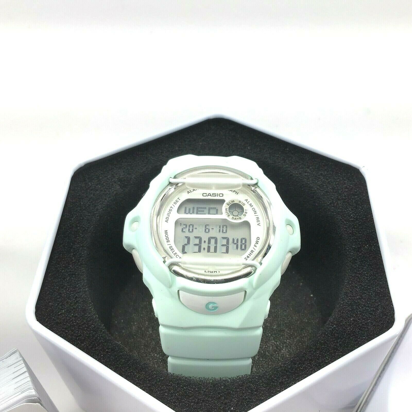 Casio BABY G SHOCK World Time Pastel Mint Green Digital Ladies Watch casio-baby-g-shock-world-time-pastel-mint-green-digital-ladies-watch