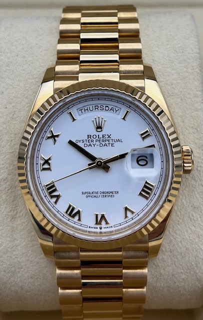 FS: Rolex Day Date 128238 White Roman Dial | WatchCharts