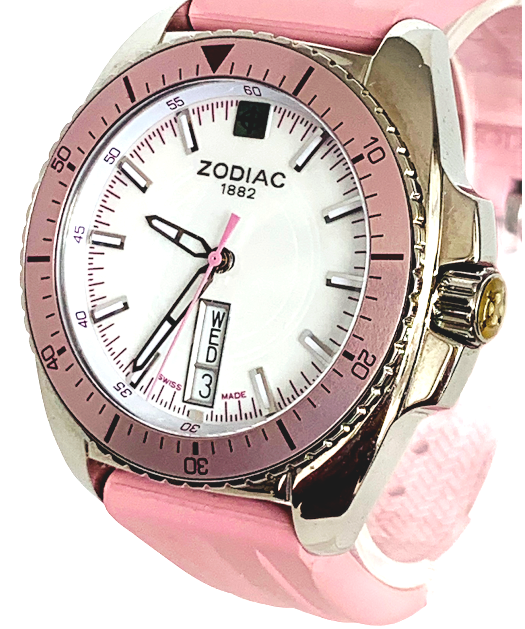 ♡ Zodiac 1882 Speed Dragon ZO5513 Swiss Quartz Women's Pink Watch