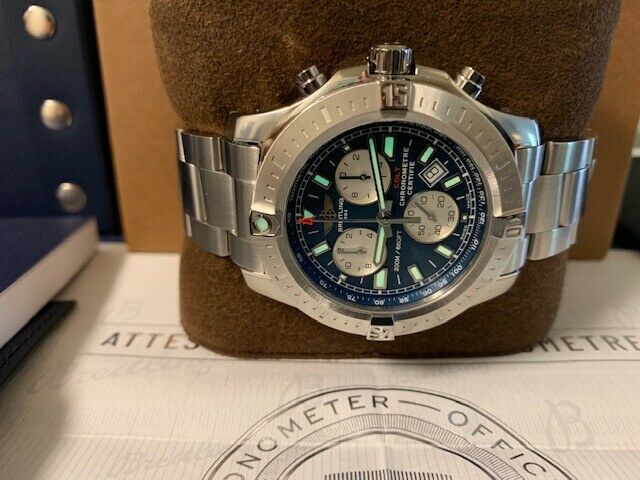 Brand New Breitling Colt Chronograph Mariner Blue Dial