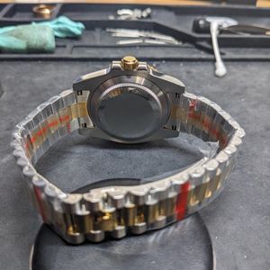 WTS] Custom GMT Mod: Two Tone Yellow Gold Black/Gray Bezel- Seiko