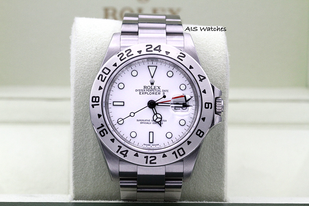 FSOT Rolex Polar Explorer II 16570 G Serial White Dial 3186