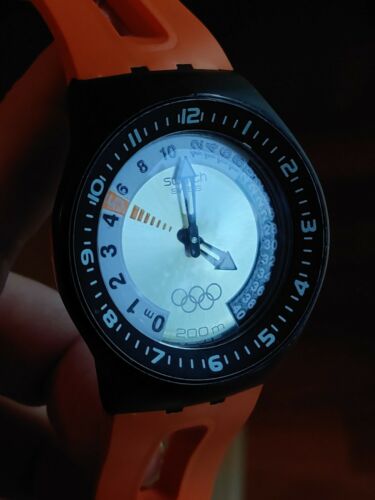 Swatch Fun Scuba Climbing Lobster Olympic Special Edition Watch