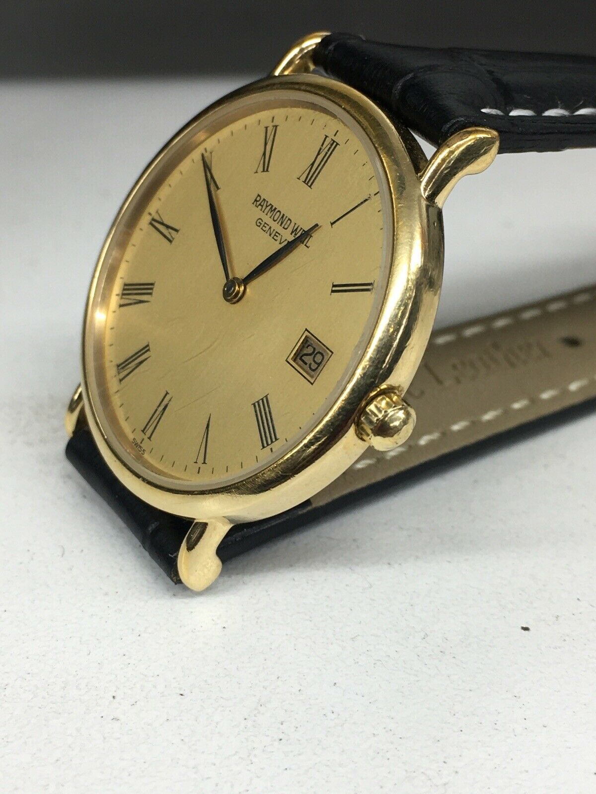 Raymond Weil Mens vintage 18k gold Electro. watch 5510 w Box