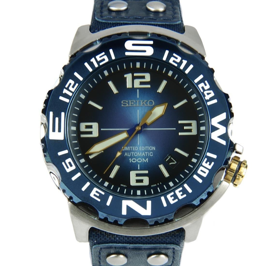 SEIKO SRP451K1 Monster Blue Watch Limited Edition Superior 4R35