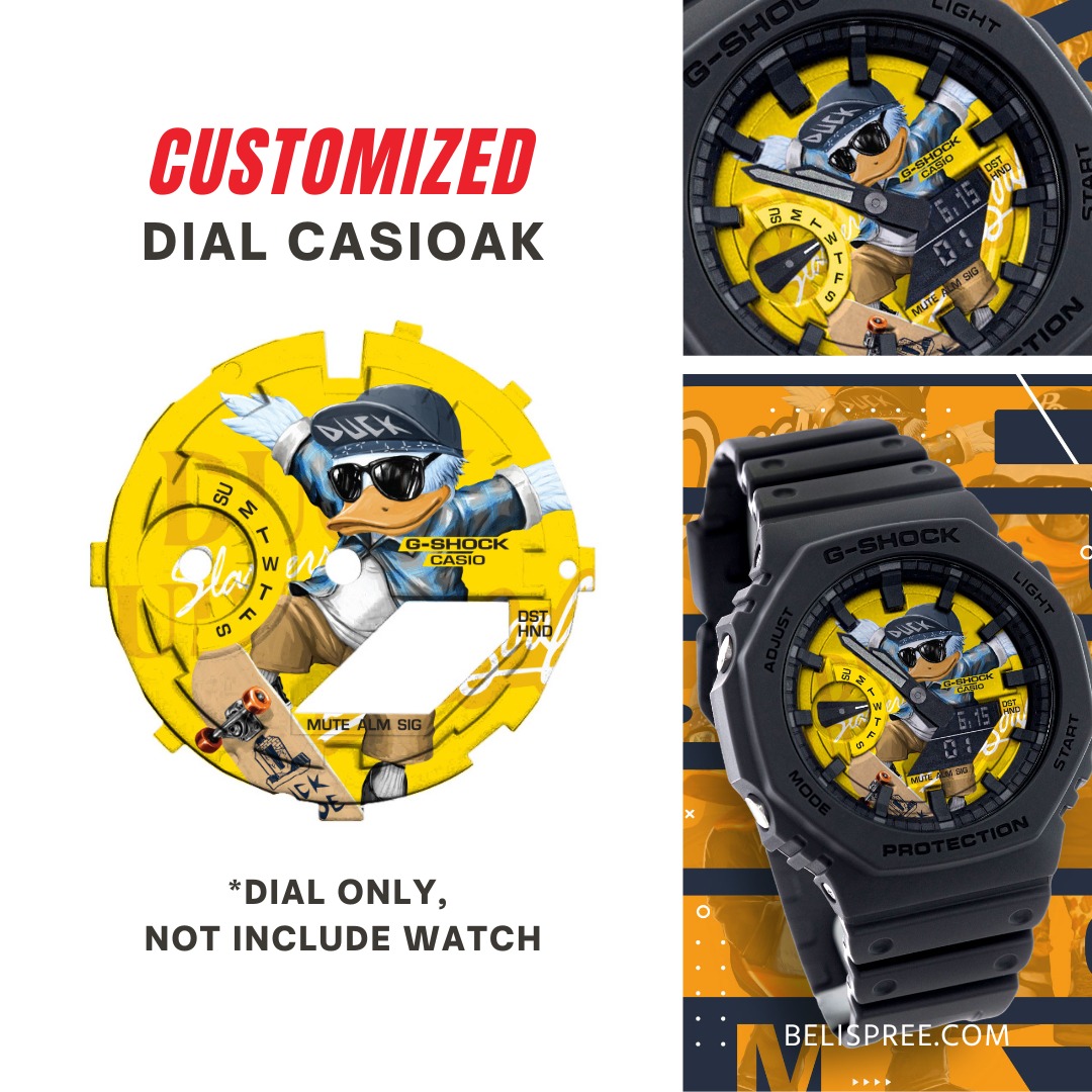 CasiOak Dial G Shock GA 2100 With Custom Logo Bathing Ape