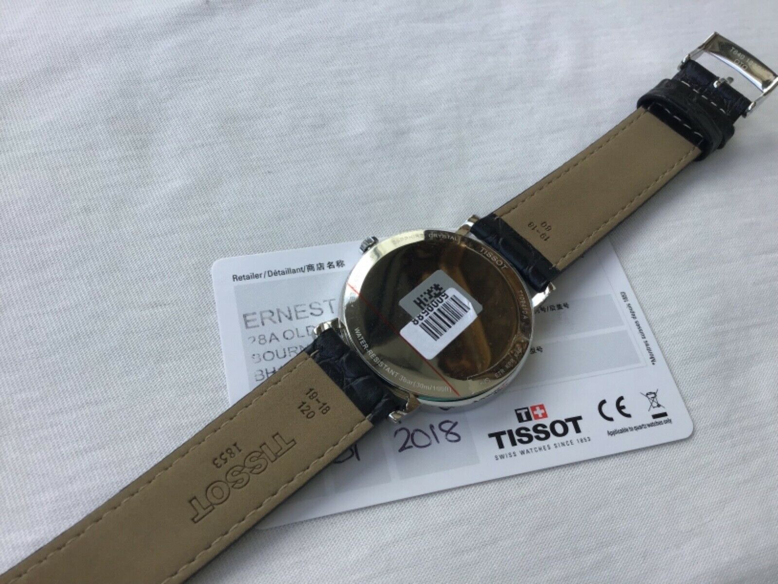 TISSOT GENTS CLASSIC DRESS WATCH T 109410 A . BOX AND PAPERS