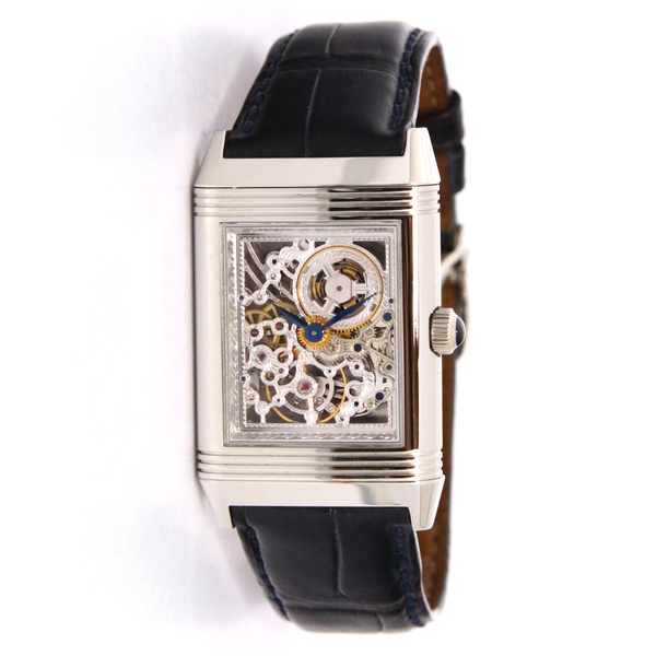 FS LNIB Pre Owned Jaeger LeCoultre Platinum Reverso Skeleton