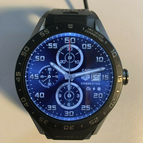 Tag Heuer Connected SAR8A80.FT6045 Smart Watch Rubber Band Google