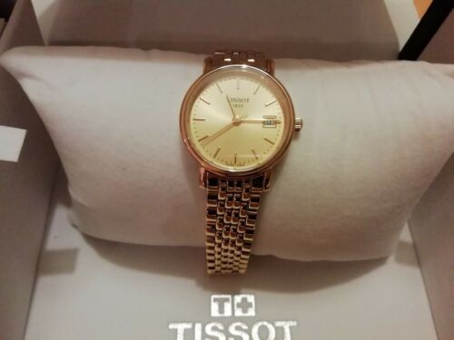 tissot gold plated watch