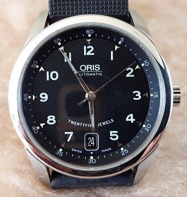 ORIS Classic Date Ref 7505 Stainless Steel Rubber Automatic 36mm