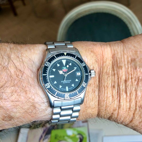 Tag Heuer 973.013 Black Silver Professional MIDSIZE Divers