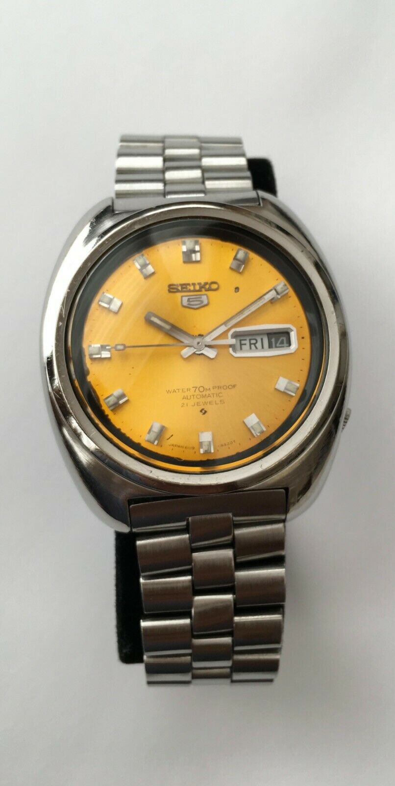 Vintage Seiko 5 Automatic Watch Water 70m Proof 21 Jewels 6119