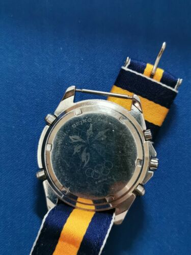 Seiko Vintage Quartz Chronograph 7T32-7070 Nagano Olympic Edition