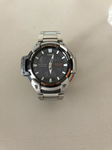 casio sport men's twin sensor combi bracelet watch