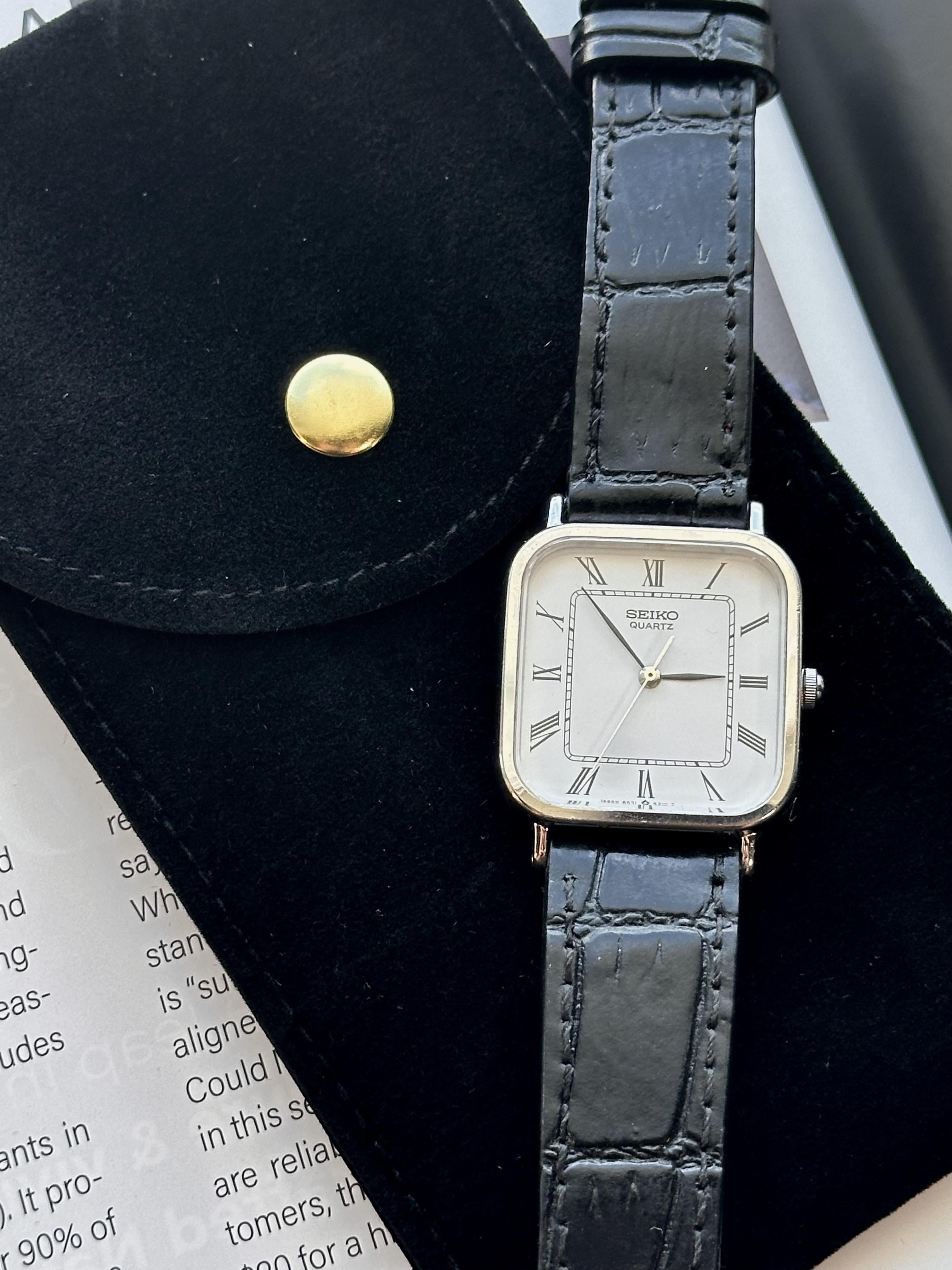 WTS] 1984 JDM Seiko Vintage Square Watch with Roman Numerals