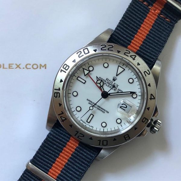 FS ROLEX Explorer II 16570 Polar on Nato Strap WatchCharts