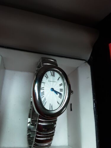 CARTIER BAIGNOIRE 1955 535138CD ROMAN LADIES #C1628 Bracelet Watch