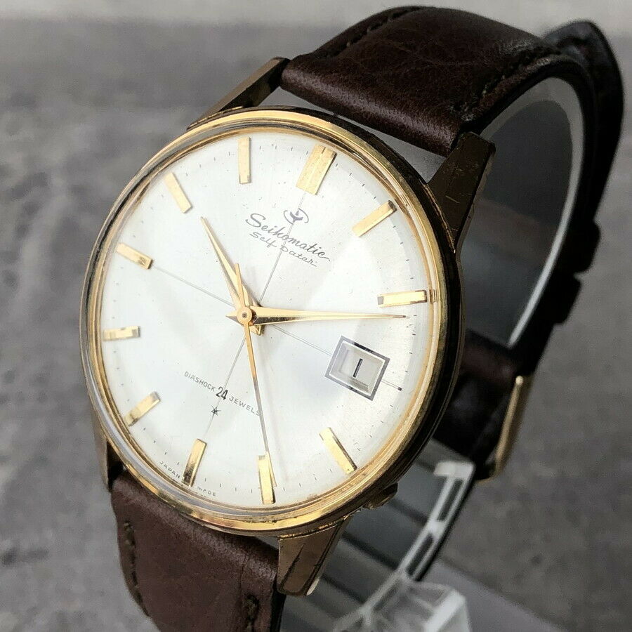 OH serviced, Vintage 1963 SEIKO Seikomatic Self Dater 24J 15022