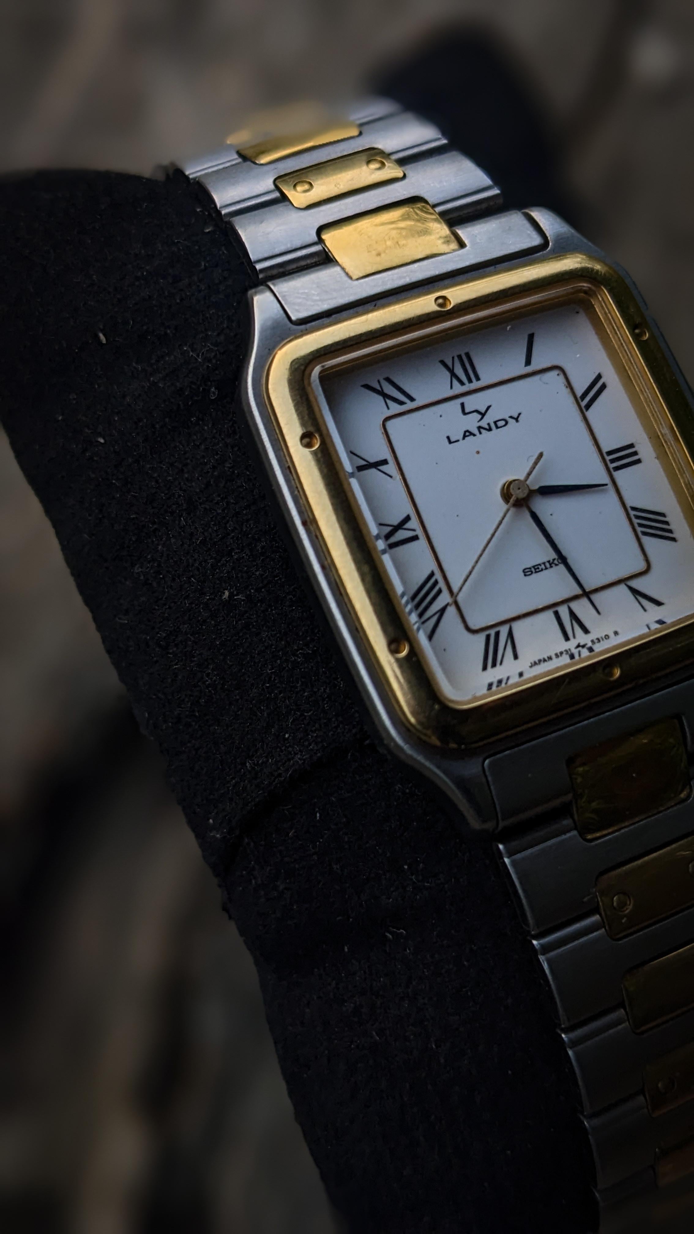 WTS] JDM Seiko Landy 5p31-5200 tank style vintage dress watch in
