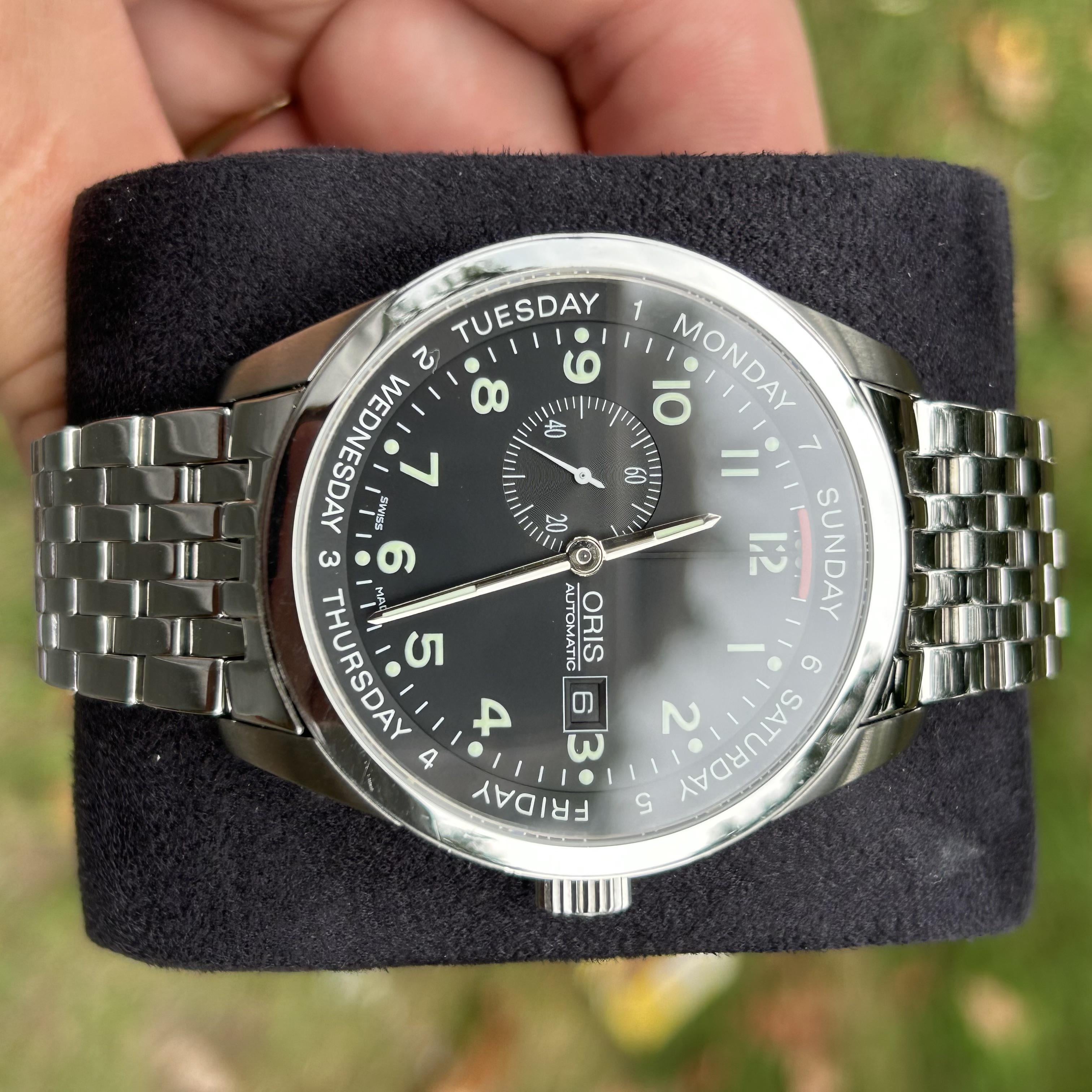 WTS Oris Small Seconds XL Pointer Day 7529 WatchCharts Marketplace