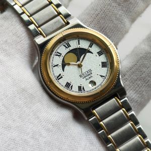 Seiko Alba V806-0150 Small Second Sun Moon Two-Tone Qz Womens Watch FOR PARTS !! Seiko Alba V806-0150 Small Second Sun Moon Two-Tone Qz  main image 4