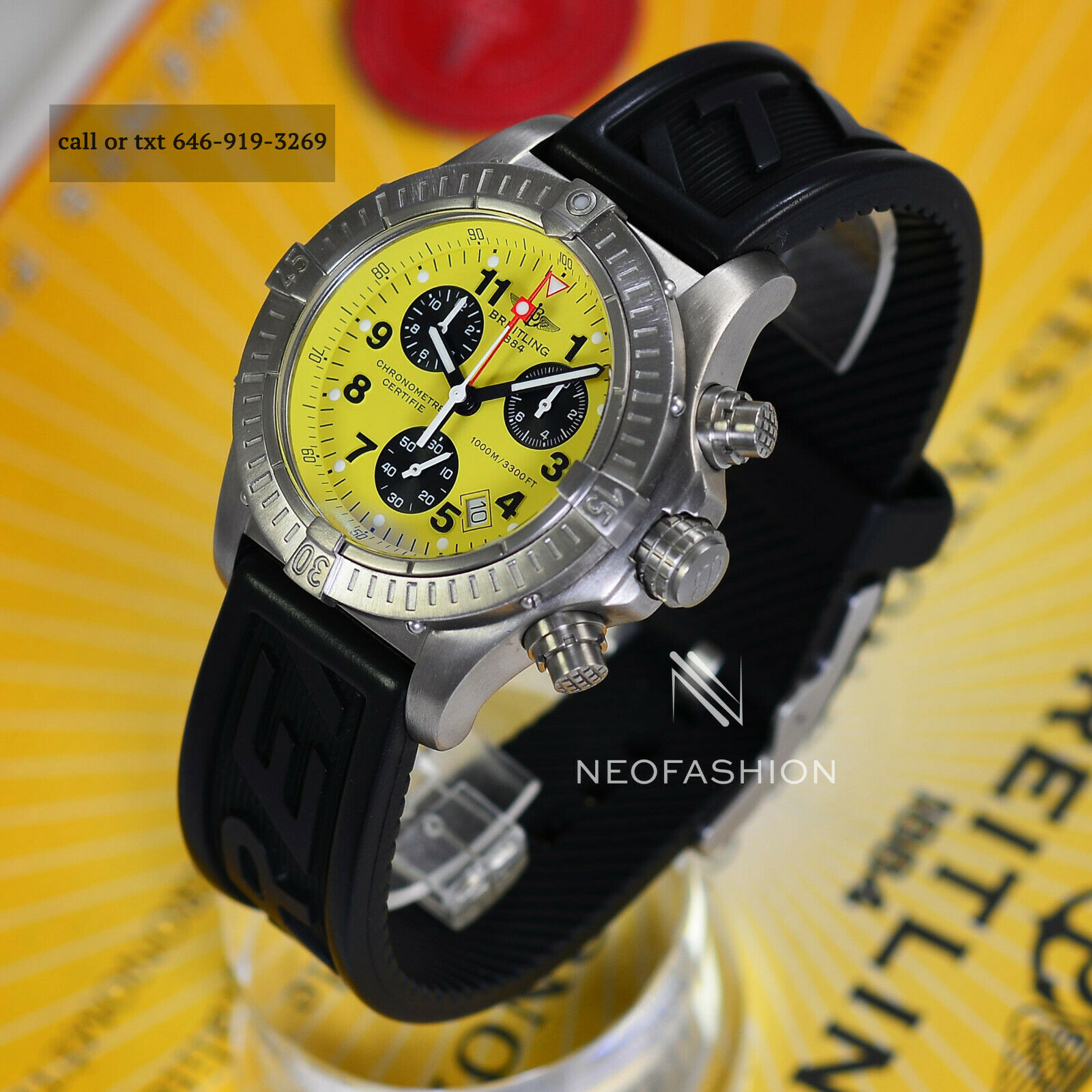 breitling avenger m1 yellow