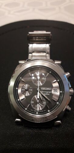 SEIKO CHRONOGRAPH ALARM 7T62 0EE0 GORGEOUS WATCH WITH BOX