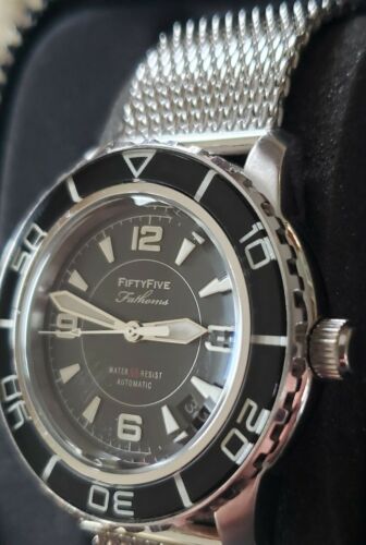 Seiko Fifty Five Fathoms Mod 42 mm Stainless (SNZH55), new seiko mesh  bracelet | WatchCharts