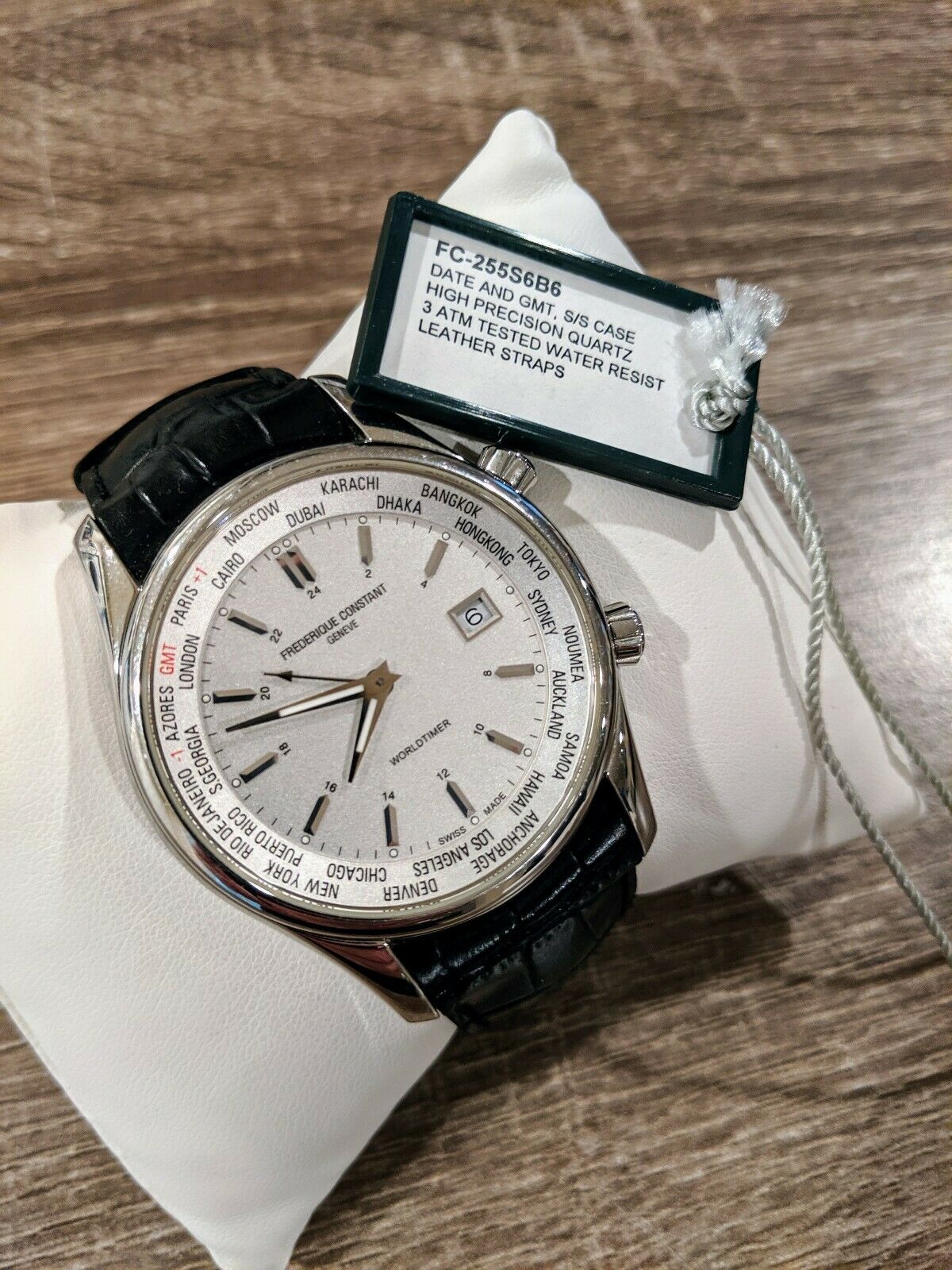 Frederique Constant Worldtimer FC-255S6B6 Quartz Men's Watch