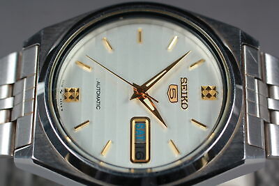 Exc+5] Vintage Seiko 5 7009-876A Automatic Men's Watch Day Date 
