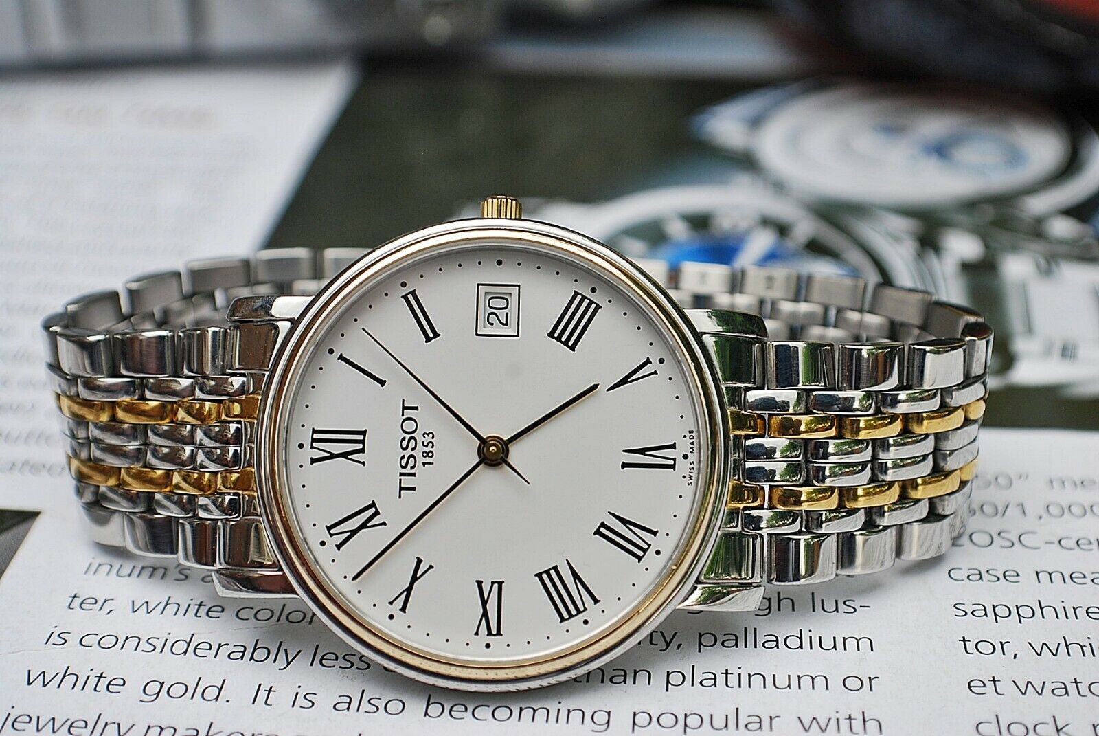 TISSOT T870/970 QUARTZ GENTS BI-COLOUR BRACELET DRESS WATCH-STUNNING! |  WatchCharts Marketplace