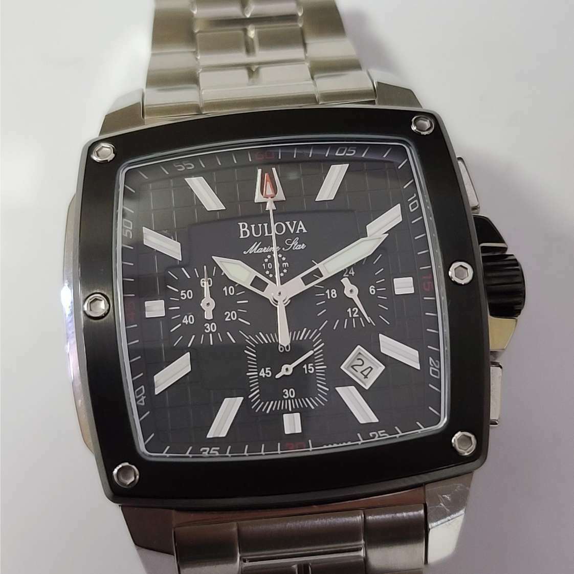 Bulova marine star online 100m black