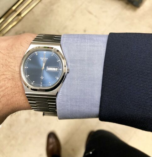 Rado Voyager 114.3270.4 Blue Dial Day-Date Quartz Watch