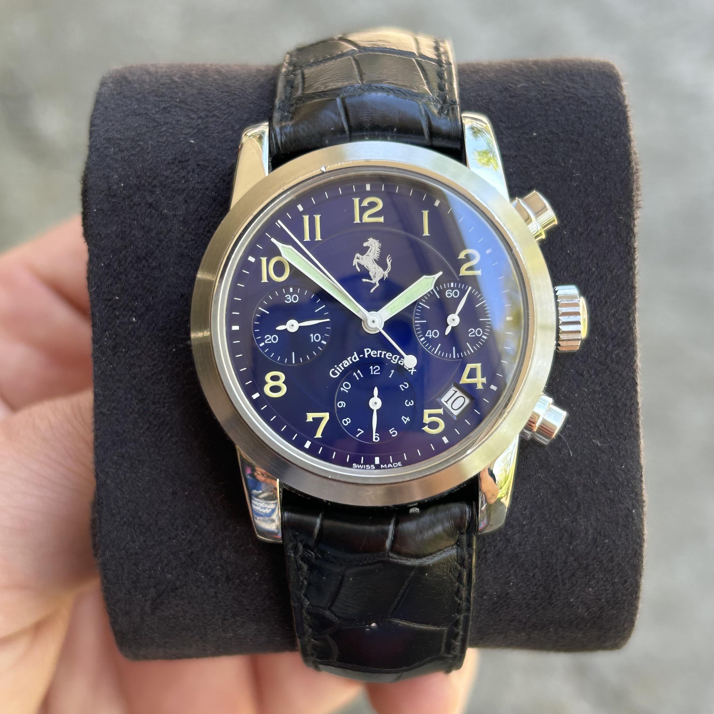 WTS Girard Perregaux Ferrari 8020 Chronograph Blue dial