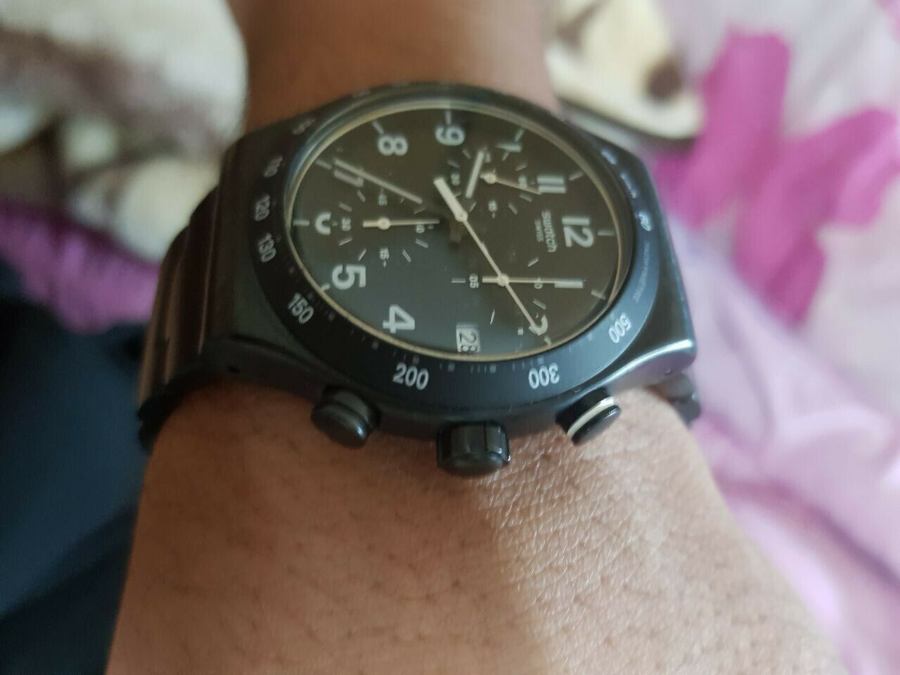 Swatch Irony Destination Black Stainless Steel Men's DESTINATION MANHATTAN  | WatchCharts