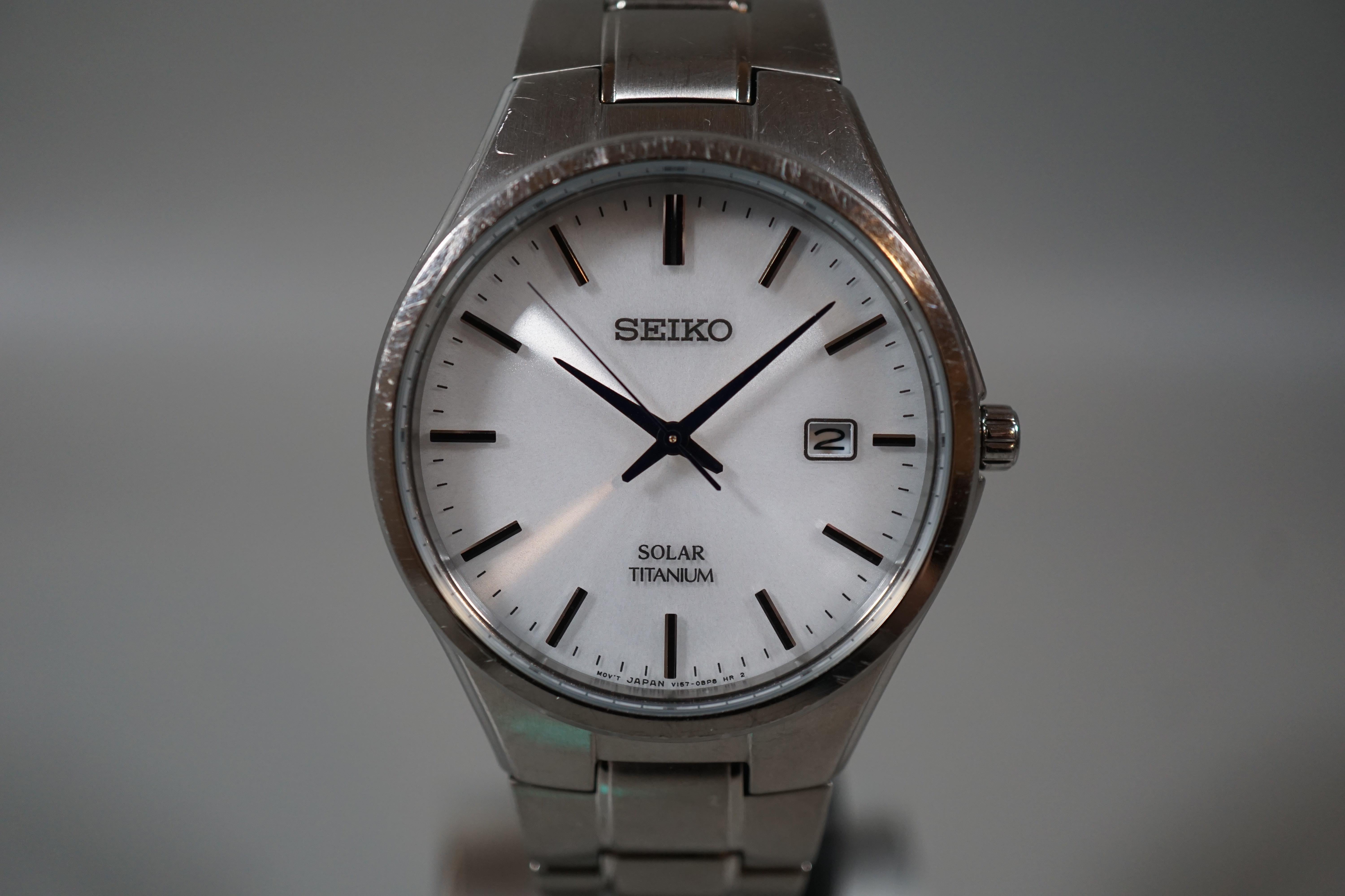 SEIKO SBPX073※ 新品未使用 SEIKO ソーラー腕時計 SBPX073 チタン