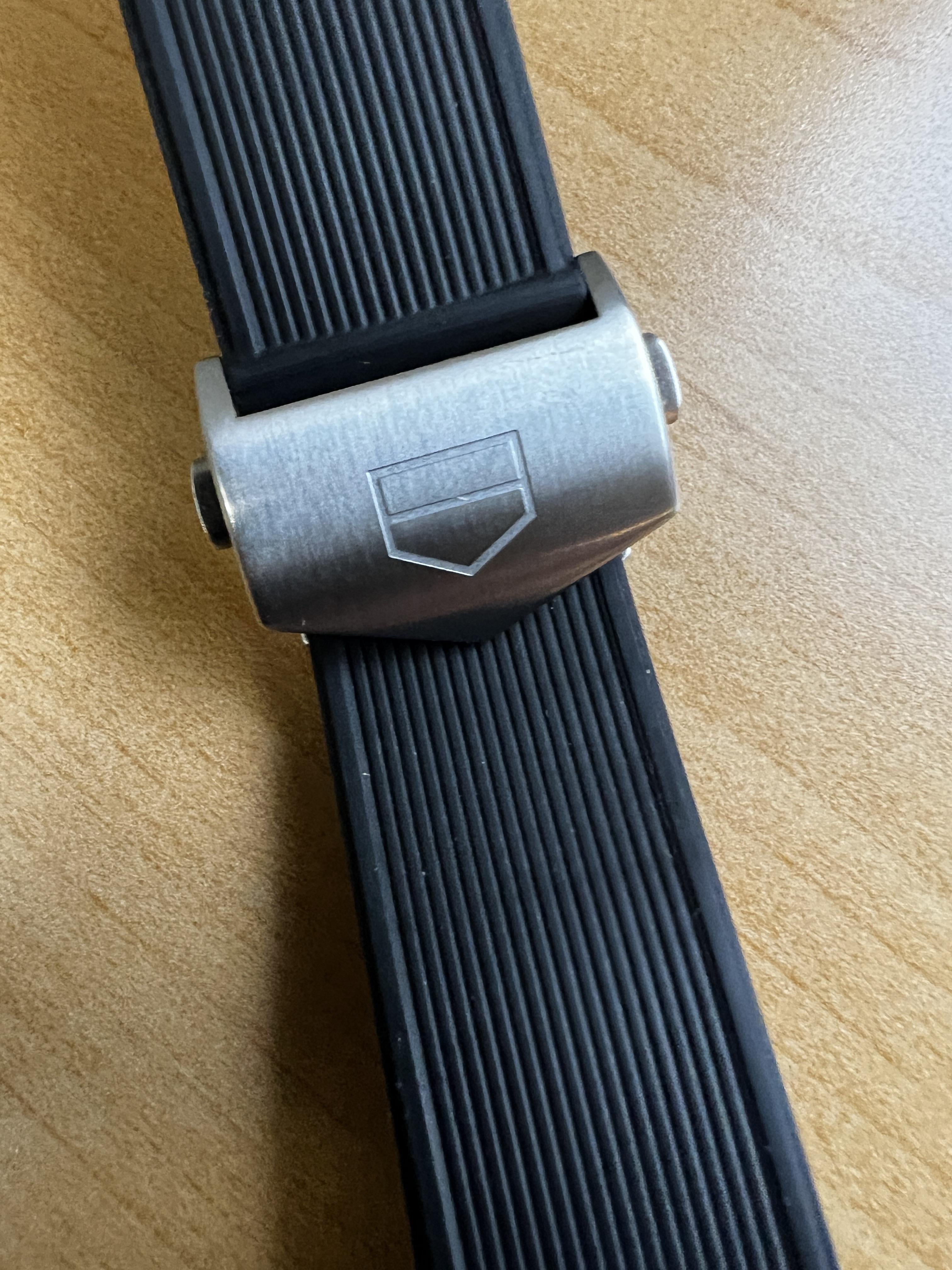 WTS Tag Heuer Aquaracer OEM Fitted Rubber Strap and Deployant