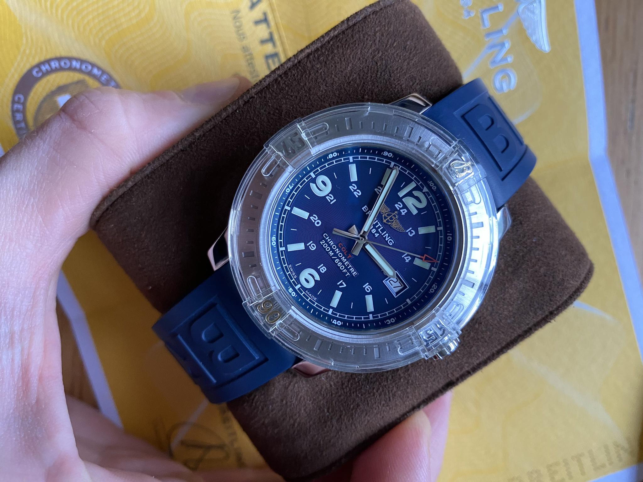 breitling colt 44 blue