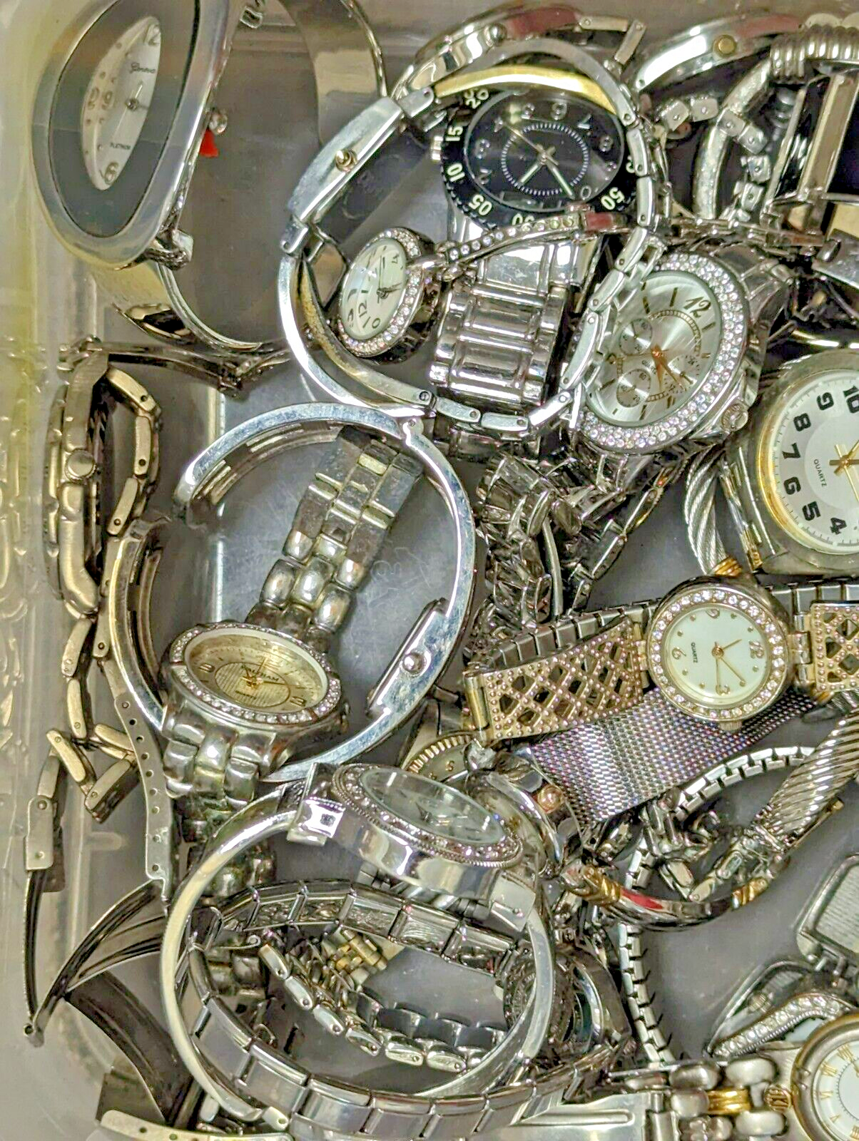 Bulk Wholesale Watch Lot of 55+Watches! All METAL! Modern 