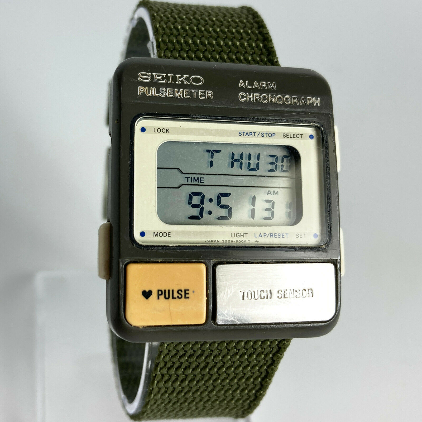 Vintage SEIKO PULSEMETER Watch Aliens Colonial Marines S229-5000 