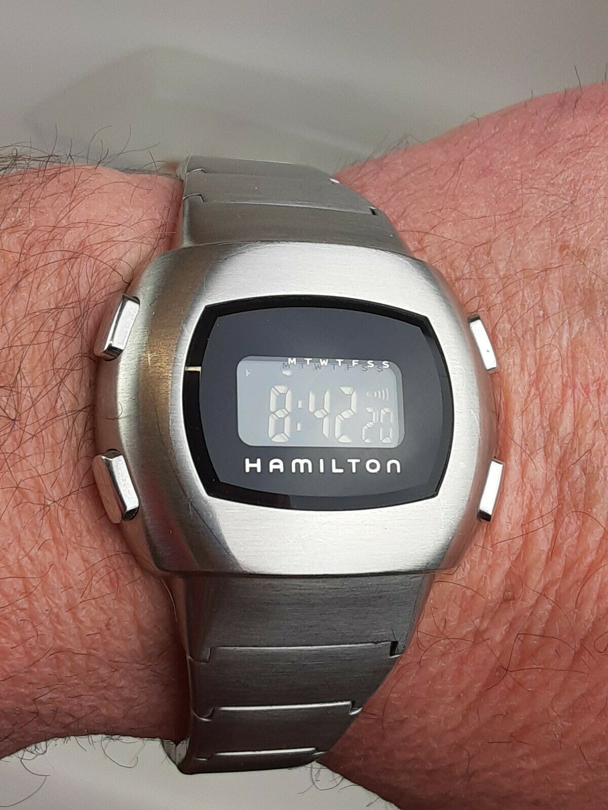 HAMILTON MAN IN BLACK 121130 PULSAR P3 DIGITAL MEN'S WATCH MIIB