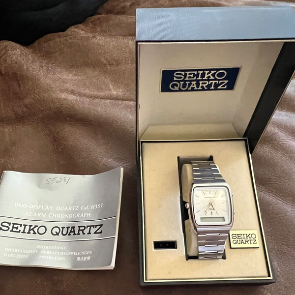 Vintage Seiko H3575109 AO Alarm Chronograph Quartz Japan J Z 417 Seiko Band WatchCharts
