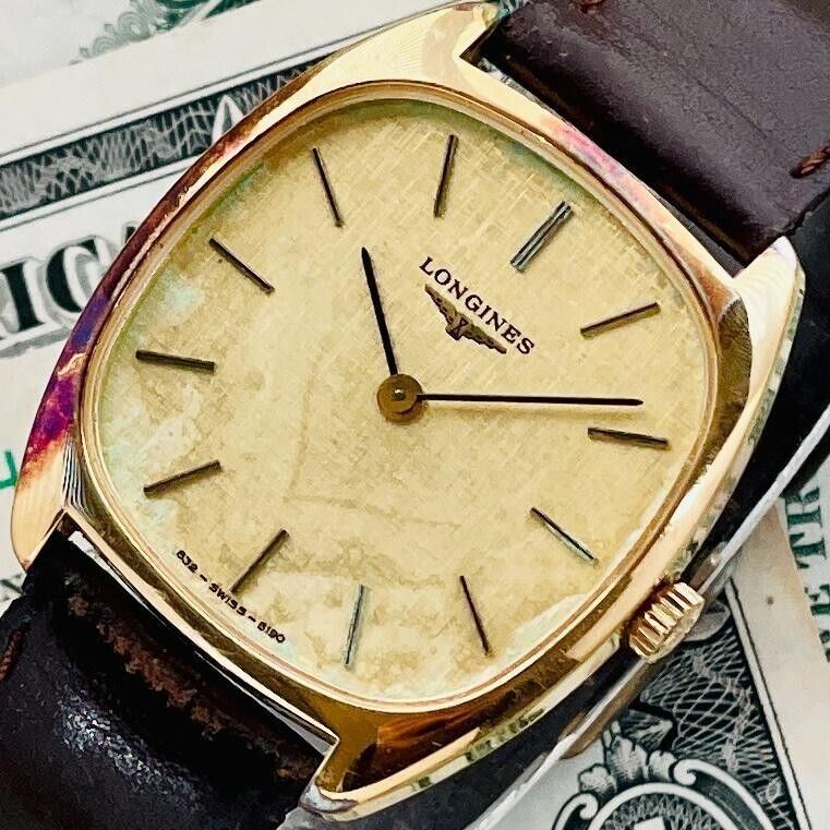 Longines Manual Winding Analog Wrist Watch Men s Square Automatic