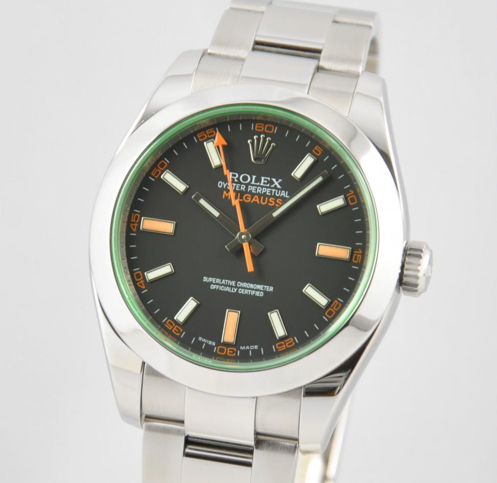 FS Rolex Milgauss Green Anniversary 116400V Steel 116400GV V