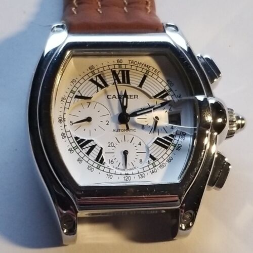 Cartier Roadster Watch 2510 Stainless Water Resistant 100M 33011 needs band WatchCharts Marketplace