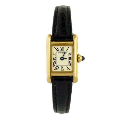 Cartier Tank Louis Mini 18K Yellow Gold Diamond Ladies Watch 1360