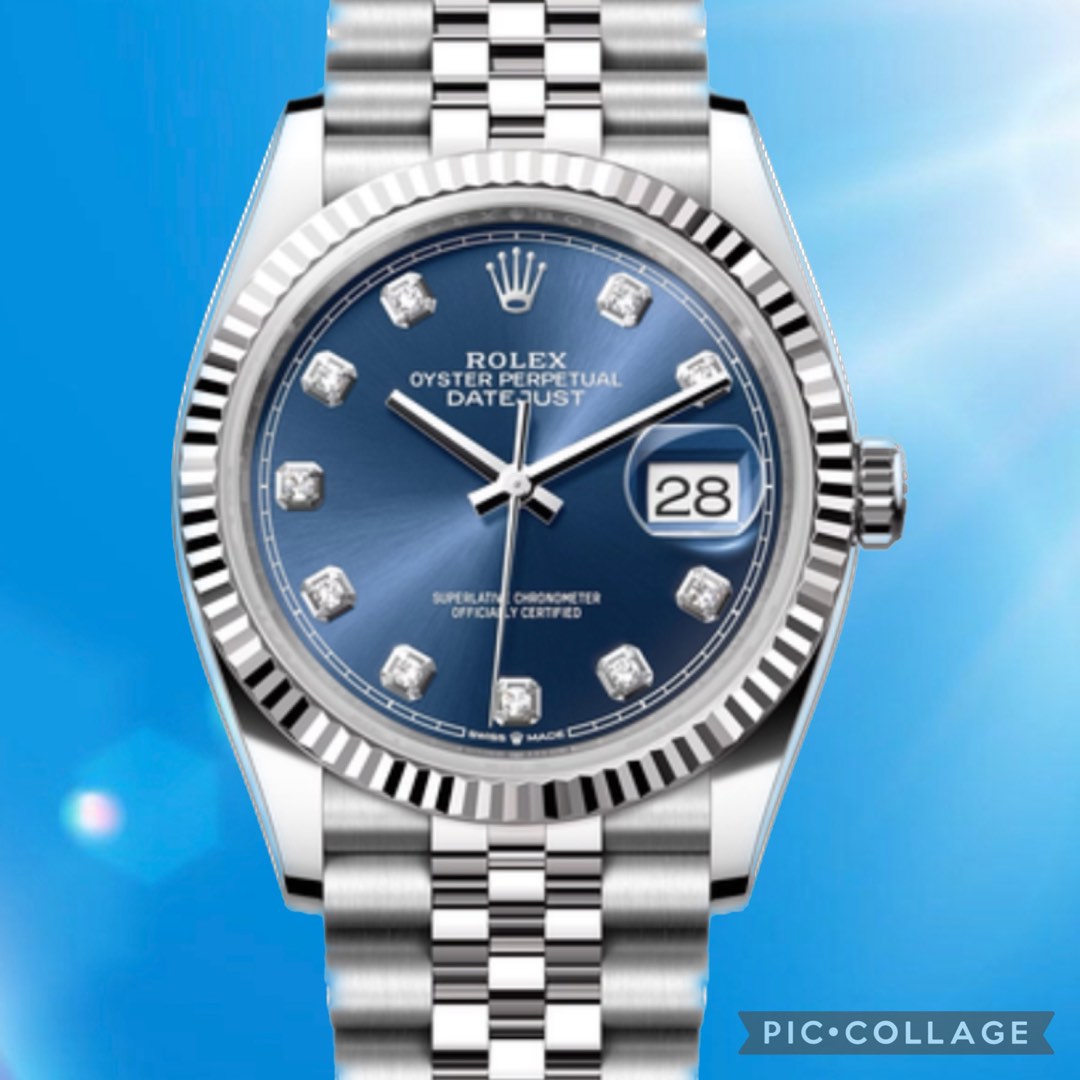 Rolex Datejust 36 Silver Diamond Set Dial Jubilee Bracelet